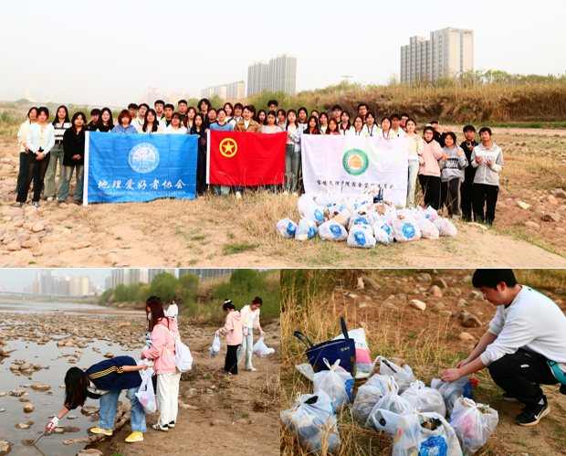 河清岸绿 青春同行 ——学院与体育学院“一站式”社区功能型团支部、宿管会联合开展净滩环保行动